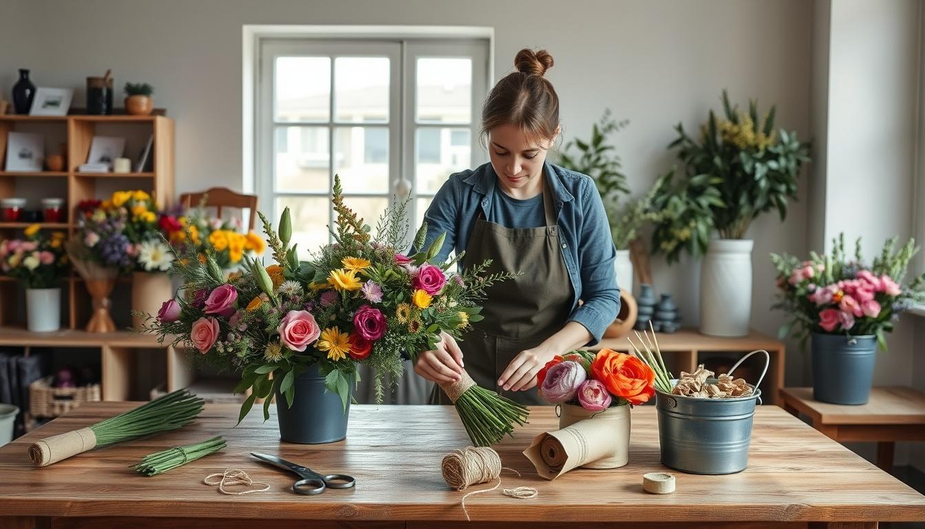 Blumen, die zum Moment passen